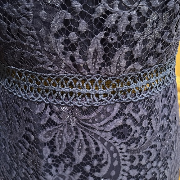 ALLANDWELL Women's Elegant Short Sleeve Floral Lace
Cocktail Dress RoyalBlue new - Picture 4 of 8